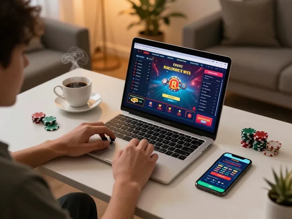 Engaged player strategizing on 678vip app while enjoying a comfortable online casino experience