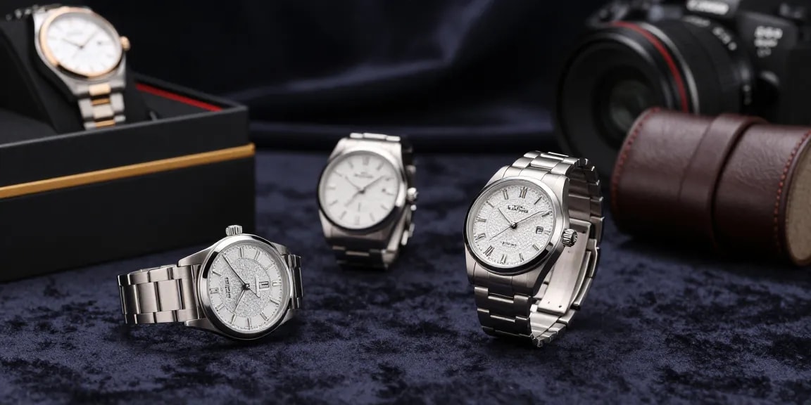 Stunning super clone watches displayed elegantly, showcasing high-end craftsmanship with precision details and soft ambient lighting.