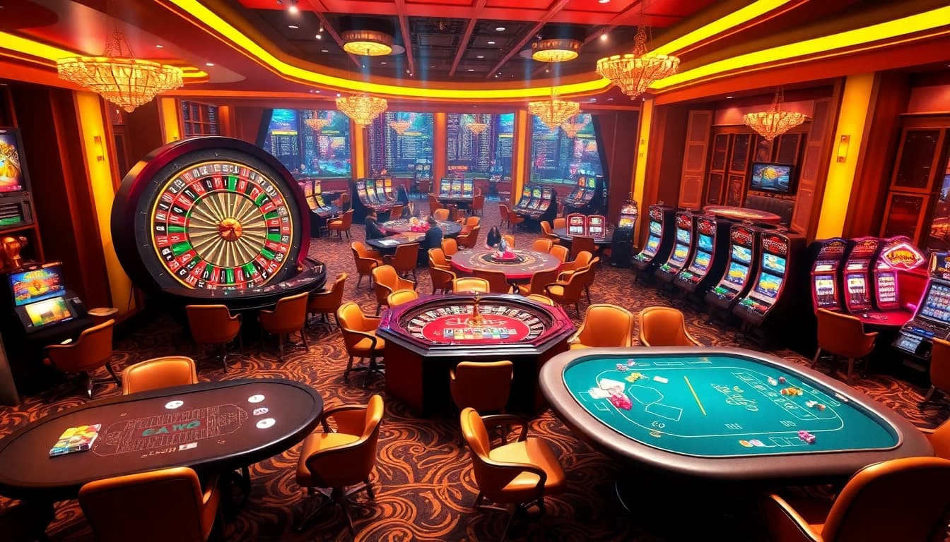 Experience the thrill of Đăng nhập 23win in a vibrant casino scene filled with engaging players and exciting gaming elements.