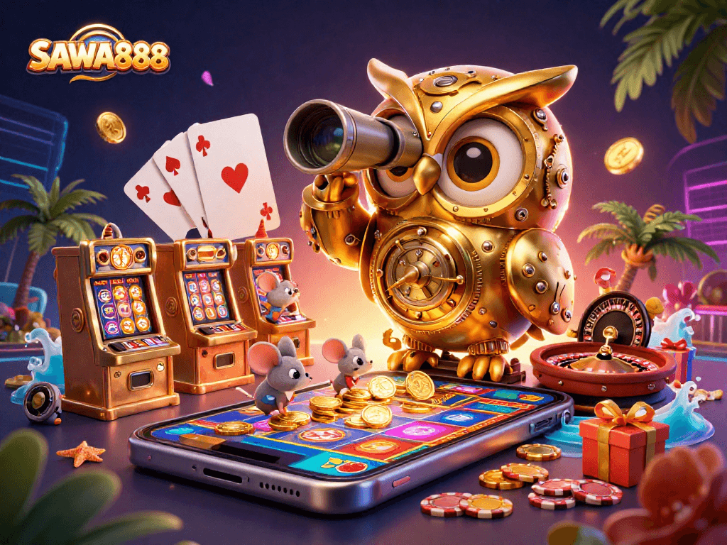 Experience thrilling slots at SAWA888 with vibrant graphics and engaging gameplay.