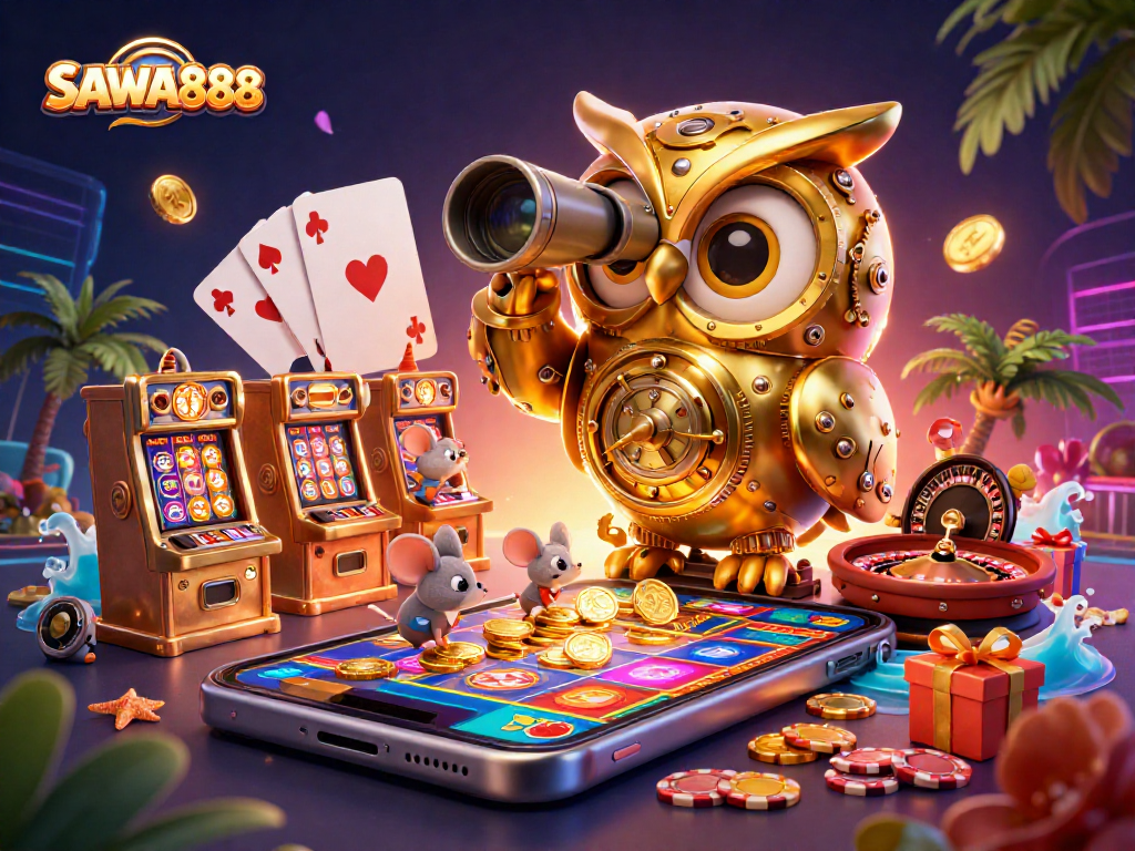 Experience thrilling slots at SAWA888 with vibrant graphics and engaging gameplay.