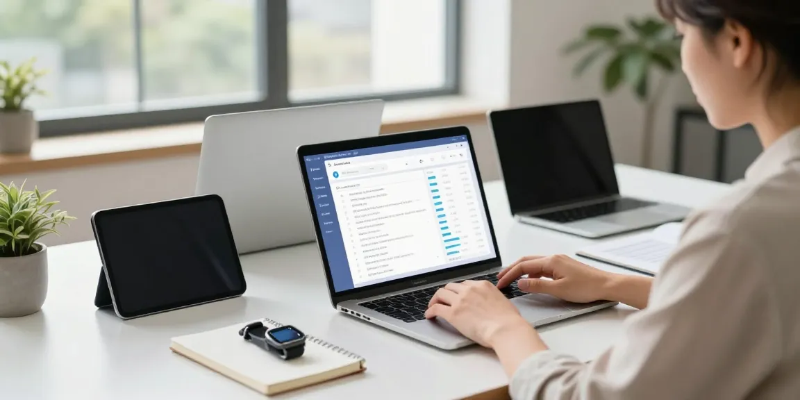 Person at a modern desk displaying instant indexing strategies on screens in a tech workspace.