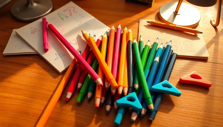 Explore easy grip pencils designed for comfort and creativity, featuring unique grips and lively colors.