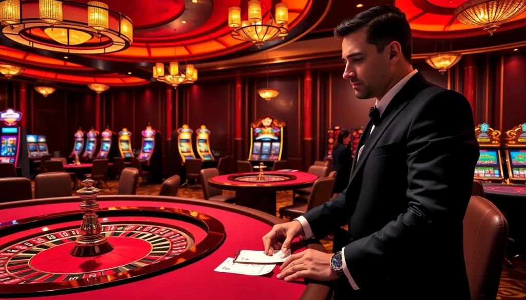 Experience the thrilling atmosphere of kuwin with vibrant casino visuals and exciting gaming elements.