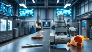 HM88 precision valve showcased in a modern workshop setting