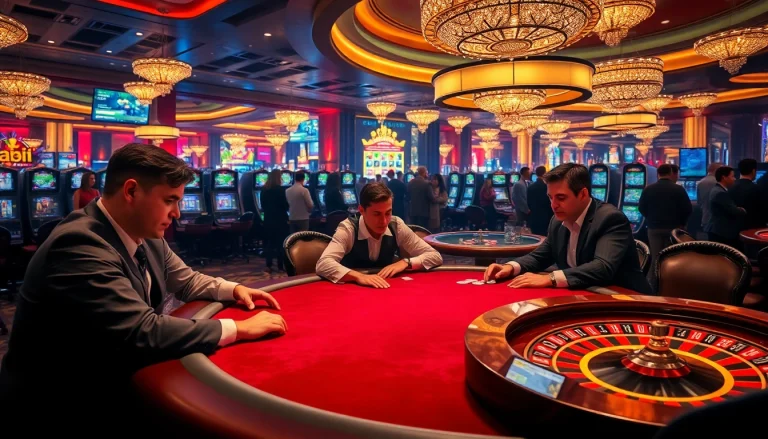 Experience the excitement of casino sky88 with thrilling poker gameplay and vibrant slot machines.