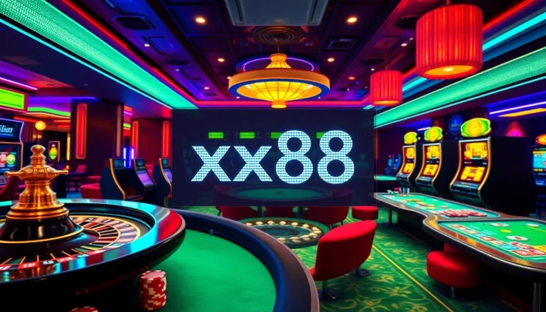 Experience online gaming at xx88 with thrilling casino tables and engaging visuals.