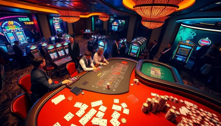 Experience the thrill of gambling at https://impactxoft.com with players strategizing at the blackjack table.