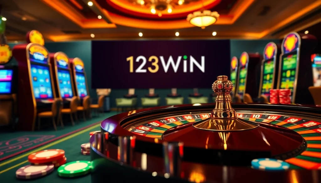 Experience thrilling moments at 123WIN with exciting roulette and poker games.