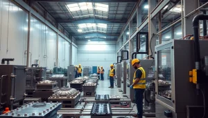 Die casting company Malaysia showcasing advanced manufacturing facilities and skilled workers in action.