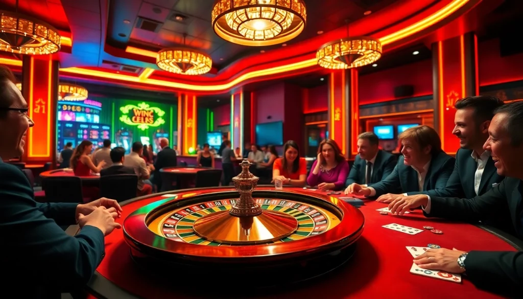 Experience the thrill of win55 at a luxurious casino table with chips and cards.