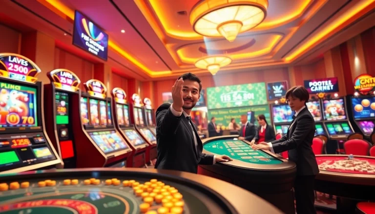 Experience thrilling gameplay at SC88 with vibrant casino visuals and engaging gaming scenes.