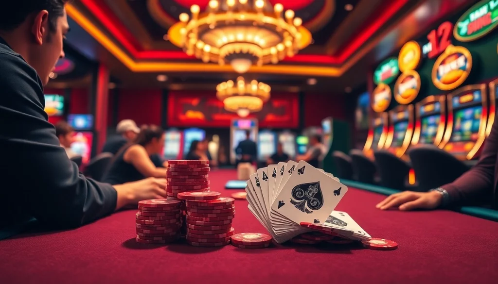 Experience the thrill of casino gaming with the 789BET LINK displayed on vibrant interactive screens.