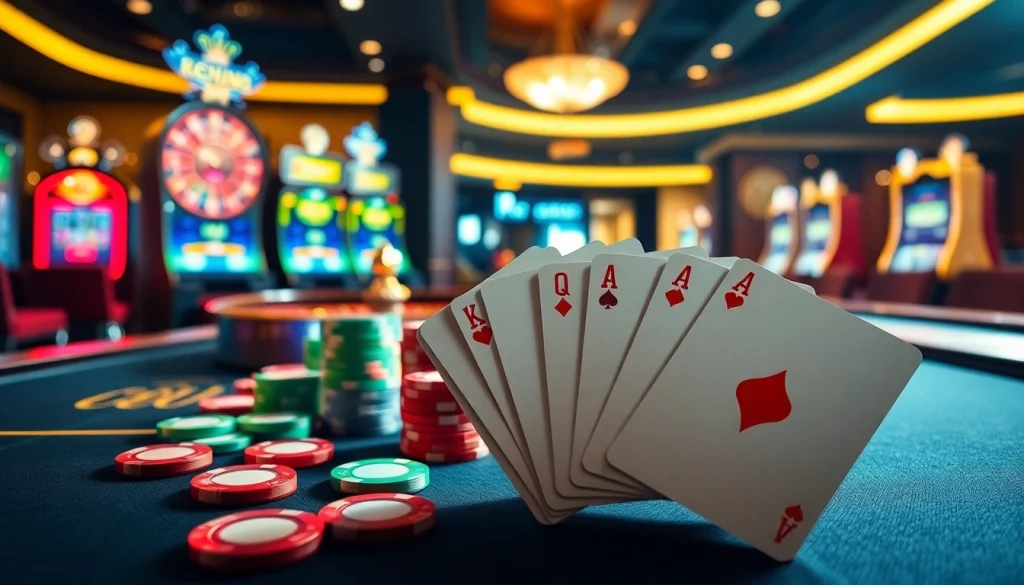 Experience the thrill of gambling with OK 8386 as you bet on casino tables filled with excitement and anticipation.