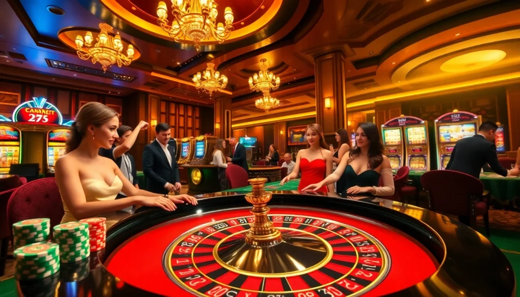 Experience thrilling betting action at https://tk88t.org/ with vibrant casino scenes and engaging players.