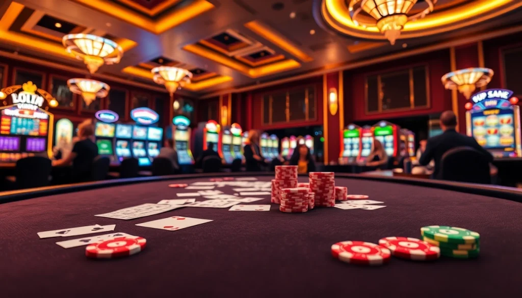 Experience the thrill of gambling at nhà cái rikvip with vibrant casino gaming elements.