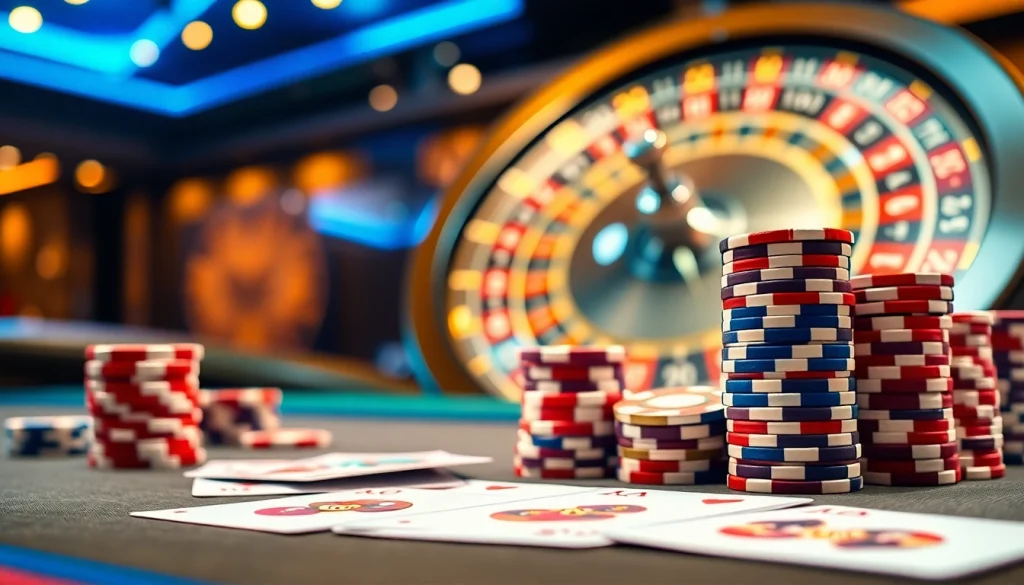 Experience high-stakes thrills at ZT9398.NET with vibrant casino visuals of cards, chips, and roulette.