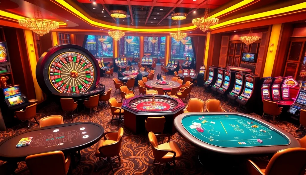 Experience the thrill of Đăng nhập 23win in a vibrant casino scene filled with engaging players and exciting gaming elements.