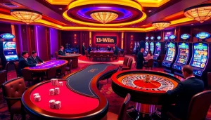 Experience the thrill of the 13Win game with dynamic casino action and elegant setups.