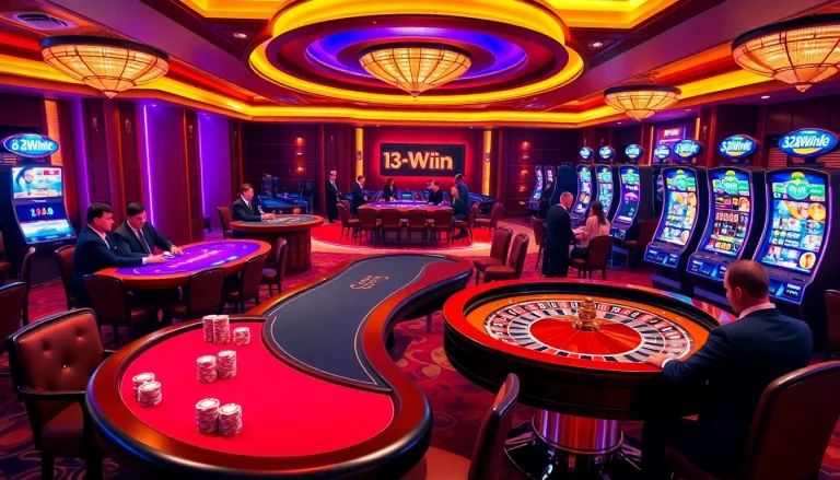 Experience the thrill of the 13Win game with dynamic casino action and elegant setups.
