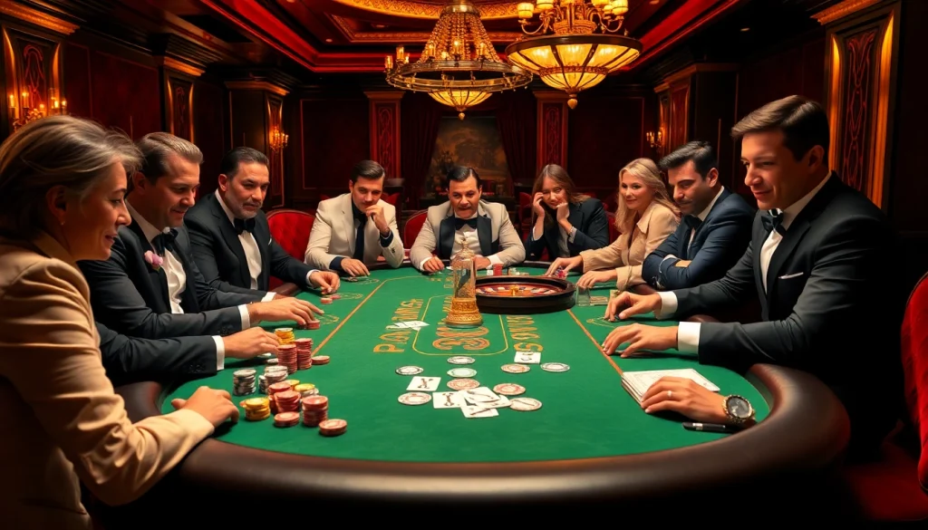 Engaging BL555 poker table scene showcasing high-stakes gameplay with vibrant casino elements.