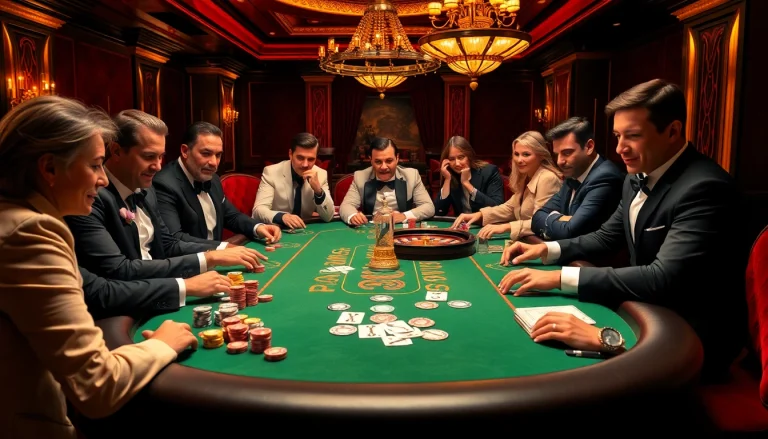 Engaging BL555 poker table scene showcasing high-stakes gameplay with vibrant casino elements.