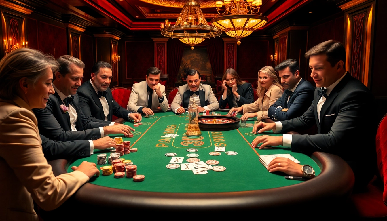 Engaging BL555 poker table scene showcasing high-stakes gameplay with vibrant casino elements.