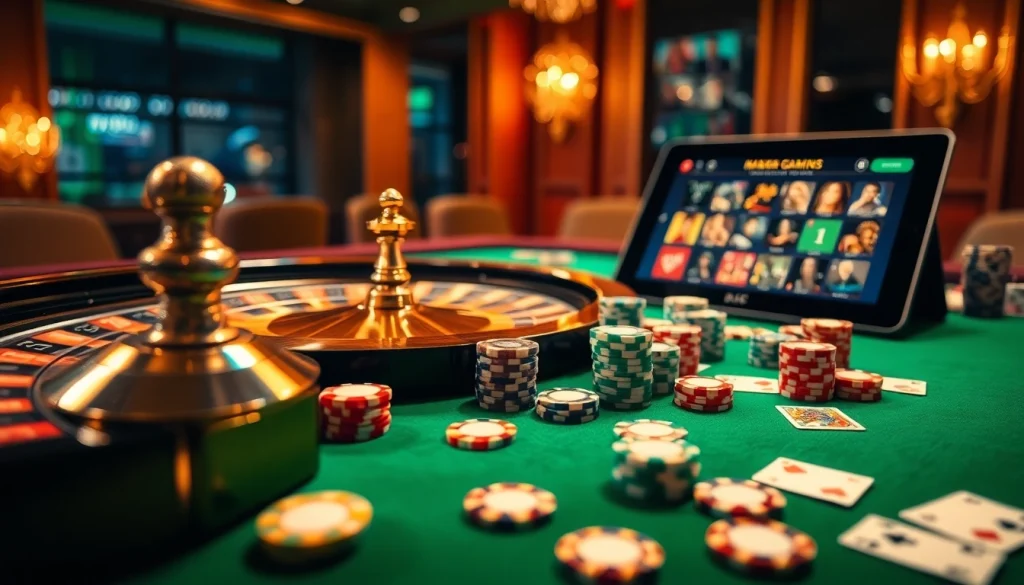 KJC offers an immersive casino experience with professional gaming, vibrant chips, and engaging tables.