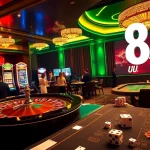 Experience exhilarating gameplay at UU 88 with vibrant poker tables and roulette wheels.