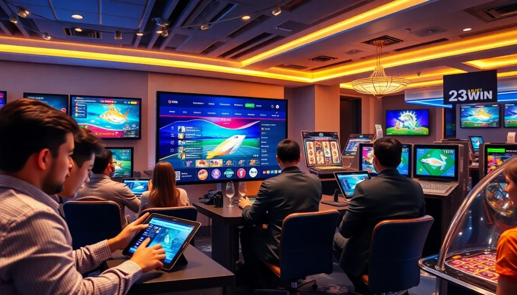 Experience the excitement of online gaming with 23WIN's vibrant platform engaging players in thrilling betting activities.