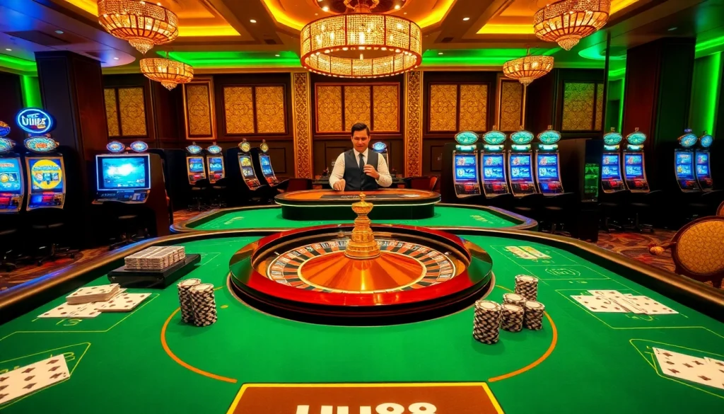 Experience thrilling gameplay at uu88 with professional poker tables and elegant roulette wheels.