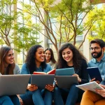 Students collaborating at Bahçeşehir University, illustrating the process to bahcesehir university apply.