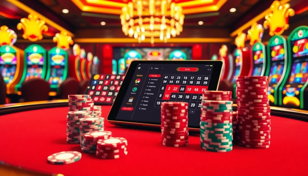 Players engaging in an exciting game at the luxurious XX88 casino, with poker chips and roulette in view.