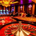 Experience thrilling gameplay at TG 88 casino featuring vibrant tables and slot machines.
