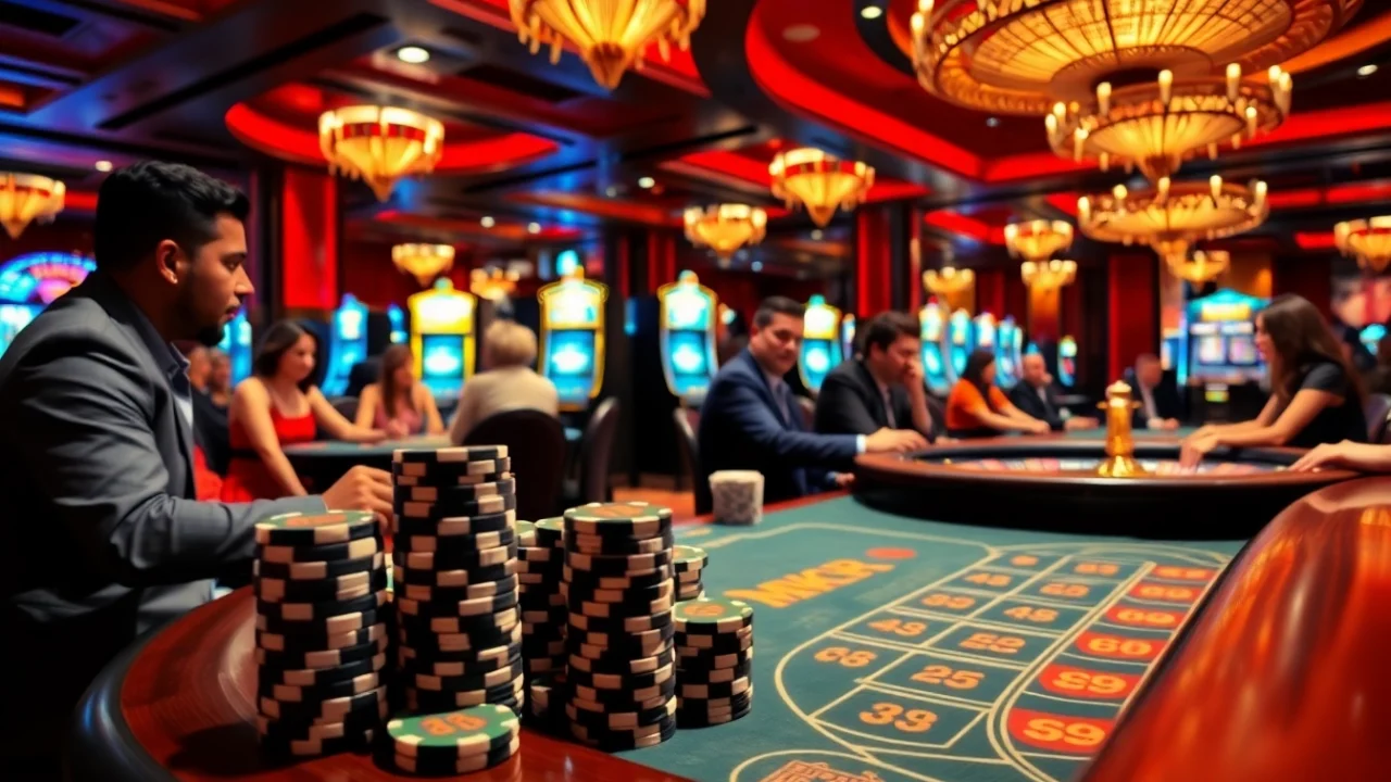 Experience the thrill of MK8 poker with vibrant chips and lively gamblers.