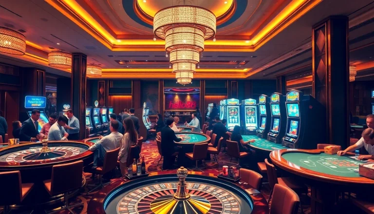 Experience the thrill of gaming at hello88, with vibrant casino tables and exciting betting action.