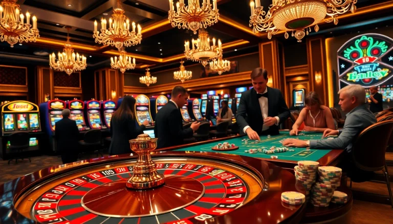 Experience the thrill of J8 betting at a luxurious casino with roulette and poker.