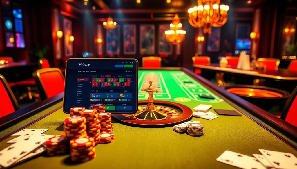 Experience thrilling gaming action at 789win with vibrant casino visuals.