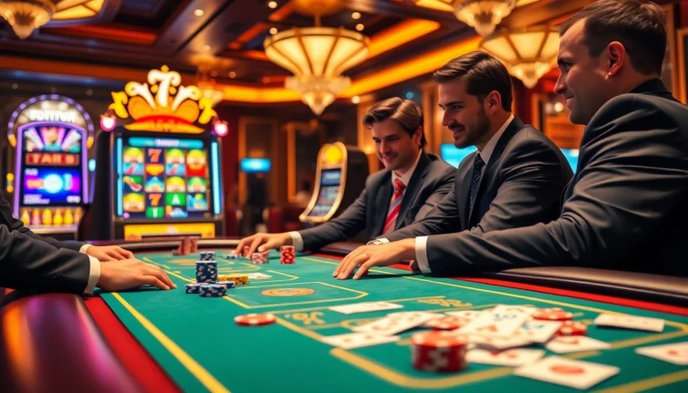 Experience the thrill of poker at 789f's luxurious casino, with vibrant chips and cards.