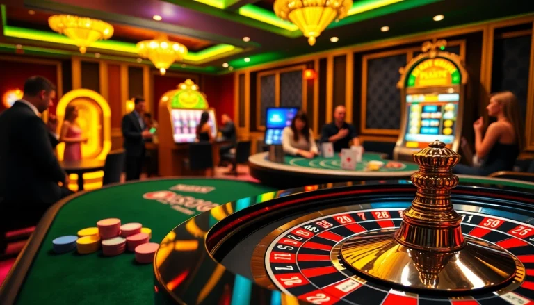 Players enjoying a thrilling roulette game at bancadoithuong.observer casino.
