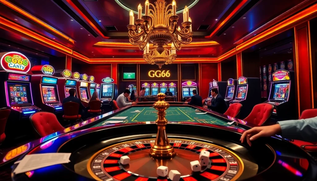 Experience the thrill of Nhà cái Pg66 with engaged players at a vibrant casino table.