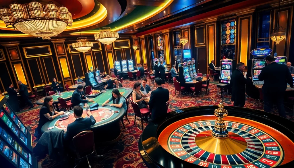 Players enjoying strategic games at 88i nhà cái casino with vibrant atmosphere and exciting visuals.