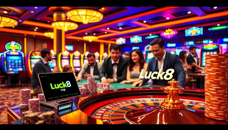 Experience the thrilling atmosphere of Luck8 vip casino with engaging games and vibrant visuals.