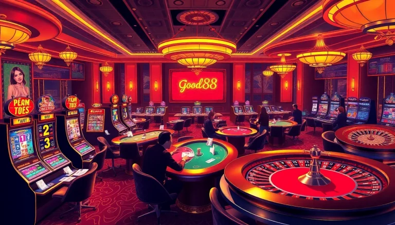 Experience the thrilling vibes of trang chủ good88 with vibrant gaming interfaces and elegant casino elements.