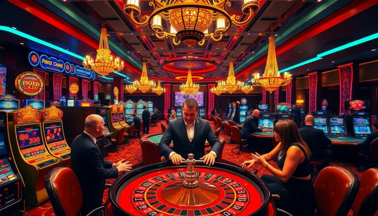 Experience the thrill of online gambling with nk88uk.com at a vibrant casino scene.
