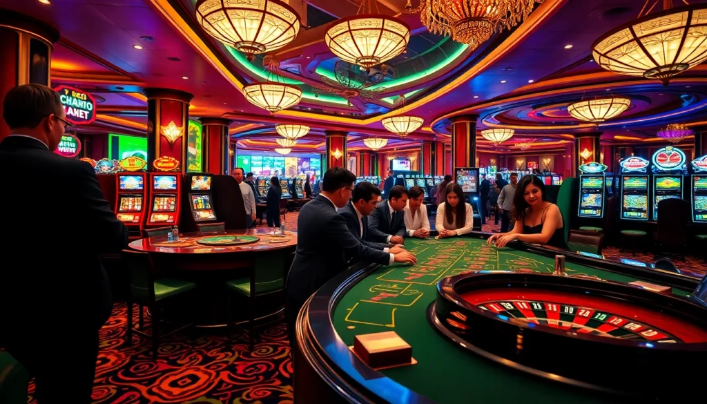 KJC elevates casino excitement with vibrant gaming scenes and professional dealers.