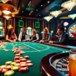 Players engaging with the vibrant casino atmosphere, embodying Link ok8386 excitement.