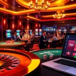 Engaging scene of players enjoying gambling at Rikvip casino, featuring roulette and poker.