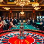 Experience thrilling games at https://99wina.org/ with chips flying over the roulette table in a vibrant casino.