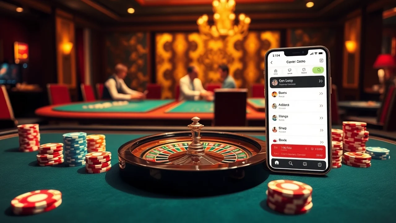 Experience thrilling gameplay at http://ww88tg.com/ with a vibrant casino scene featuring poker and roulette.